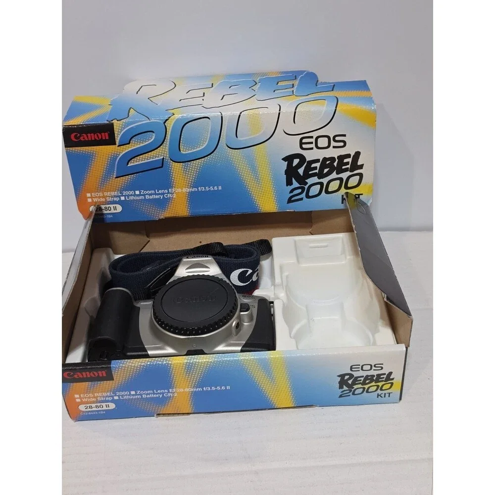 Canon EOS Rebel 2000 35mm SLR Film Camera Body Only, Pop Up Flash